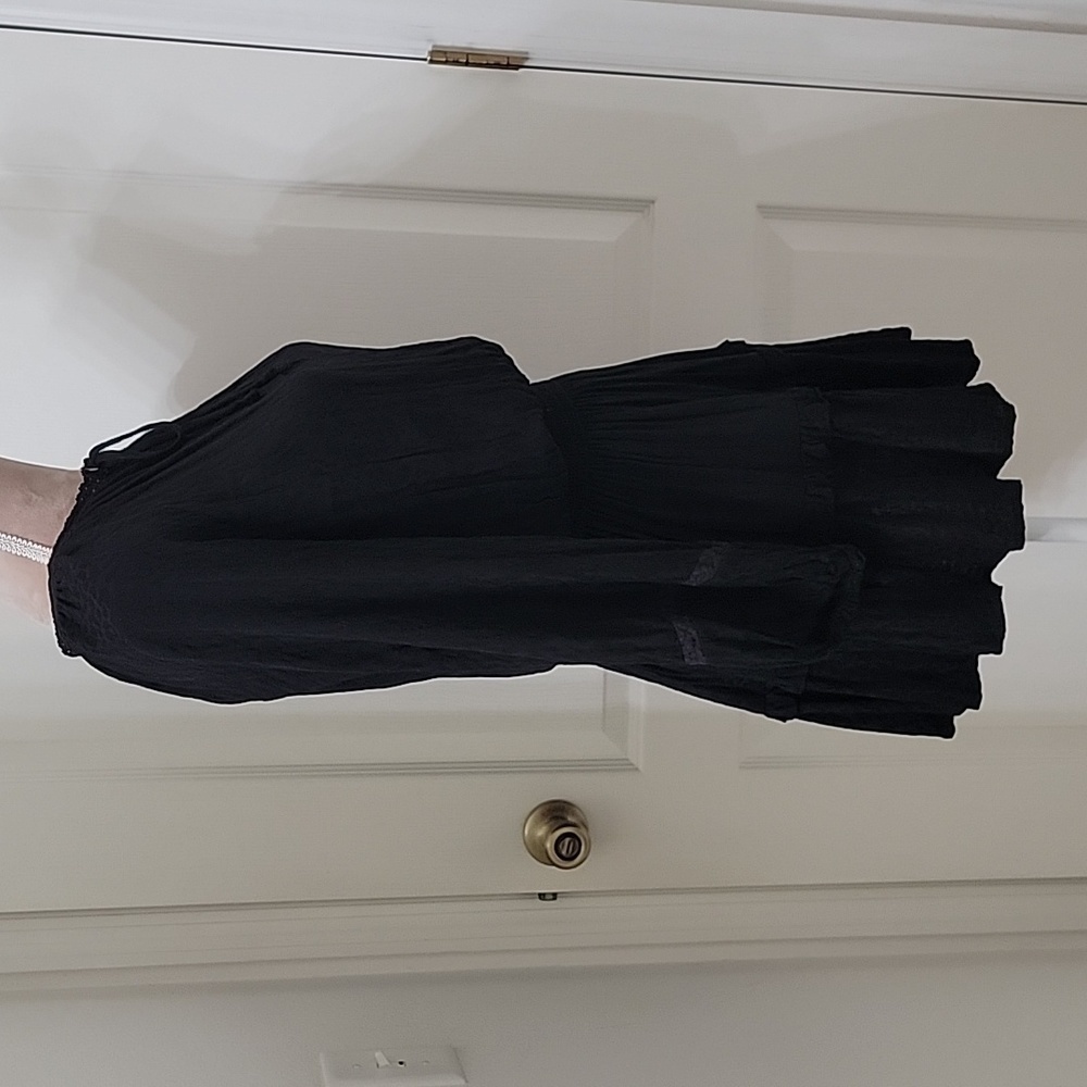 The Impeccable Pig, Black Leopard Print Mini Dress, Size S, Euc — image 4 of 8